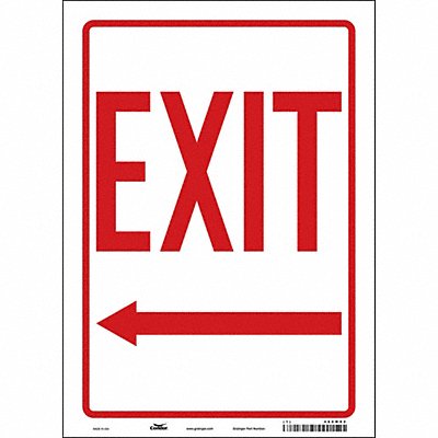 CONDOR 480M82 J7047 Safety Sign 14 in x 10 in Vinyl