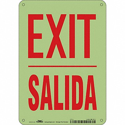 CONDOR 480M93 K1873 Safety Sign 10 inx7 in Polyethylene
