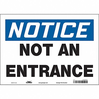 CONDOR 480P07 Safety Sign 10 in x 14 in Vinyl