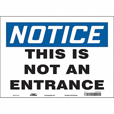 CONDOR 480P19 Safety Sign 10 in x 14 in Vinyl