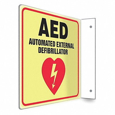 CONDOR 480W43 Safety Sign 8 in x 8 in PETG