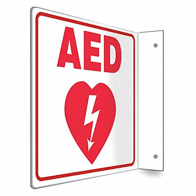 CONDOR 480W45 Safety Sign 8 in x 8 in PETG
