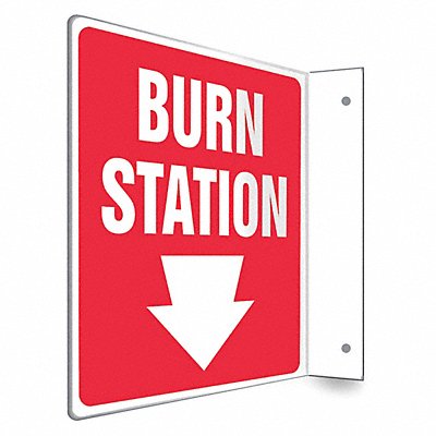 CONDOR 480W46 Safety Sign 8 in x 8 in PETG
