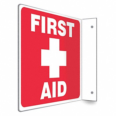 CONDOR 480W49 Safety Sign 8 in x 8 in PETG