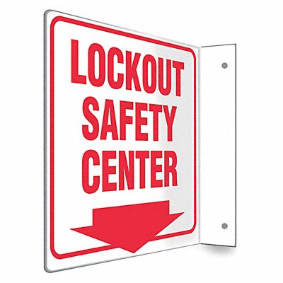 CONDOR 480W59 Safety Sign 8 inx8 in PETG