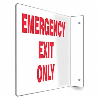 CONDOR 480W72 Safety Sign 8 in x 12 in PETG