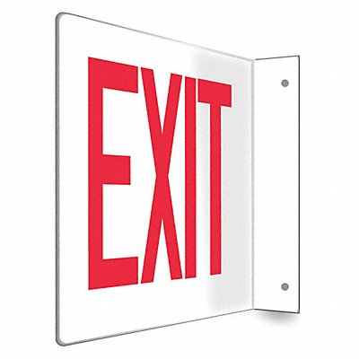 CONDOR 480W76 Safety Sign 8 in x 12 in PETG