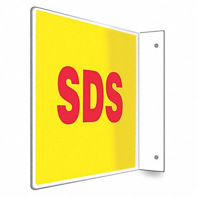 CONDOR 480W90 Safety Sign 8 inx12 in PETG