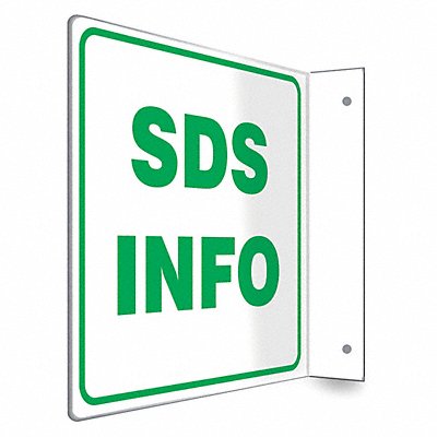 CONDOR 480W91 Safety Sign 8 inx8 in PETG