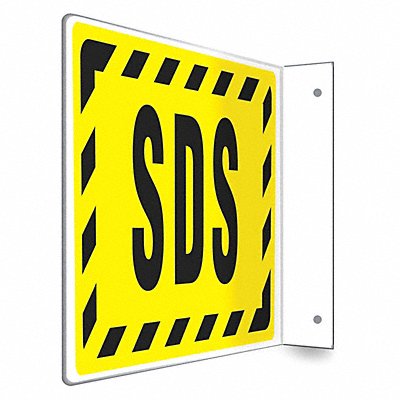 CONDOR 480W94 Safety Sign 8 inx12 in PETG