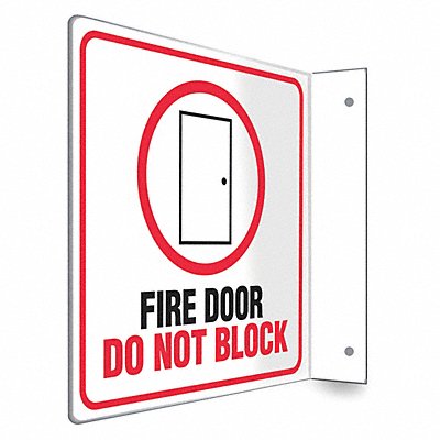 CONDOR 480X17 Safety Sign 8 in x 8 in PETG
