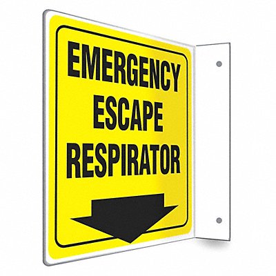 CONDOR 480X18 Safety Sign 8 in x 8 in PETG