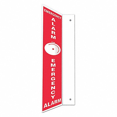 CONDOR 480X20 Safety Sign 24 in x 4 in PETG