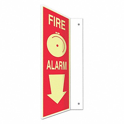 CONDOR 480X26 Safety Sign 12 inx4 in PETG