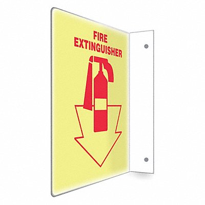 CONDOR 480X35 Safety Sign 12 inx9 in PETG