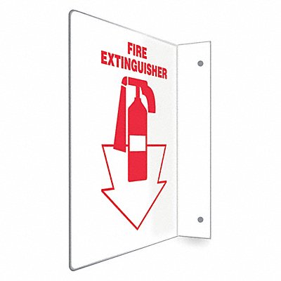 CONDOR 480X36 Safety Sign 12 in x 9 in PETG