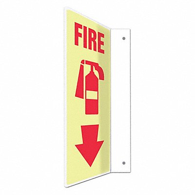 CONDOR 480X45 Safety Sign 12 in x 4 in PETG