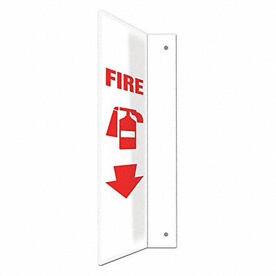 CONDOR 480X49 Safety Sign 18 in x 4 in PETG