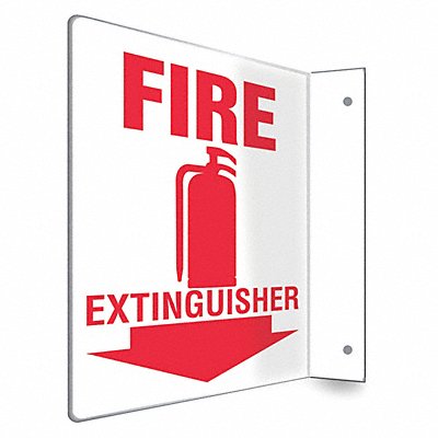 CONDOR 480X52 Safety Sign 8 in x 8 in PETG