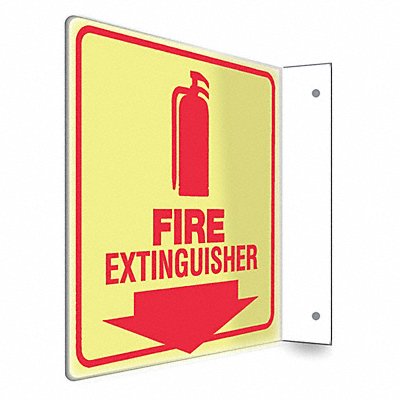 CONDOR 480X55 Safety Sign 8 inx8 in PETG