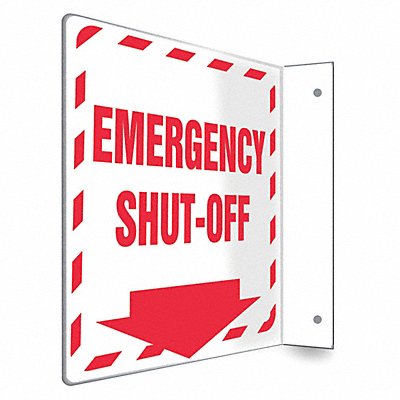 CONDOR 480X84 Safety Sign 8 in x 8 in PETG