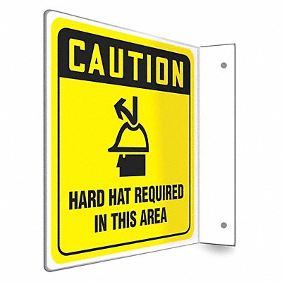 CONDOR 480X91 Safety Sign 8 inx8 in PETG