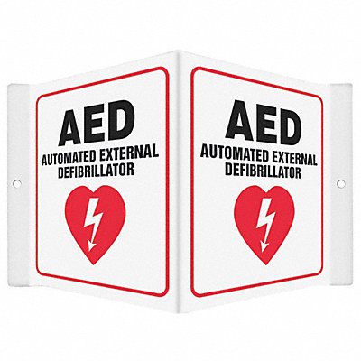 CONDOR 480Y25 Safety Sign 6 in x 8 1/2 in PETG