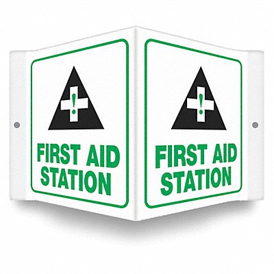 CONDOR 480Y37 Safety Sign 6 in x 8 1/2 in PETG