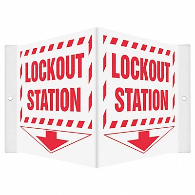 CONDOR 480Y41 Safety Sign 6 inx8 1/2 in PETG