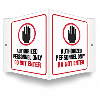 CONDOR 480Y46 Safety Sign 6 inx8 1/2 in PETG