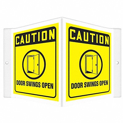 CONDOR 480Y51 Safety Sign 6 in x 8 1/2 in PETG