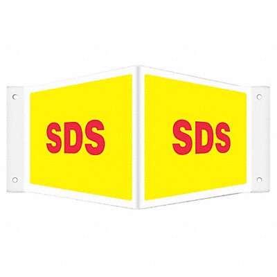 CONDOR 480Y72 Safety Sign 8 inx18 in PETG