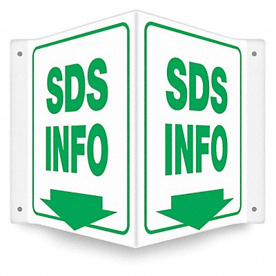 CONDOR 480Y75 Safety Sign 12 inx14 in PETG