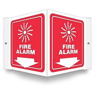 CONDOR 480Z15 Safety Sign 6 in x 8 1/2 in PETG