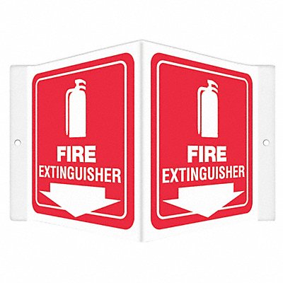 CONDOR 480Z35 Safety Sign 6 in x 8 1/2 in PETG
