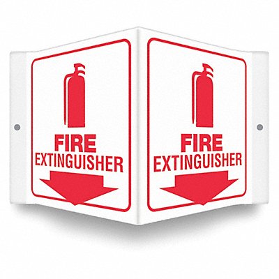 CONDOR 480Z38 Safety Sign 6 in x 8 1/2 in PETG