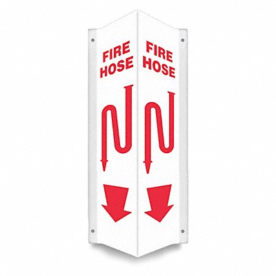 CONDOR 480Z49 Safety Sign 24 in x 7 1/2 in PETG