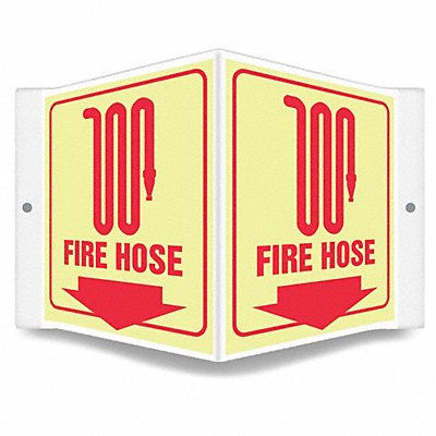 CONDOR 480Z52 Safety Sign 6in x 8.5in PETG