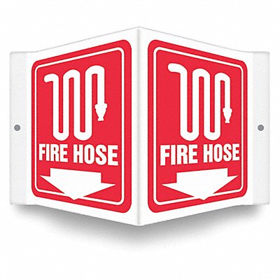 CONDOR 480Z53 Safety Sign 6 in x 8 1/2 in PETG