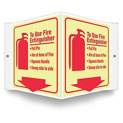 CONDOR 480Z55 Safety Sign 6 inx8 1/2 in PETG