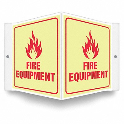 CONDOR 480Z63 Safety Sign 6 inx8 1/2 in PETG