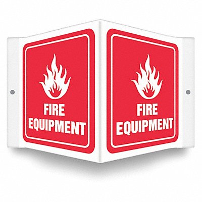 CONDOR 480Z64 Safety Sign 6 in x 8 1/2 in PETG