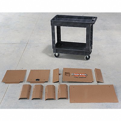 KNAACK CA02 Mobile Cart Security Paneling Steel Tan