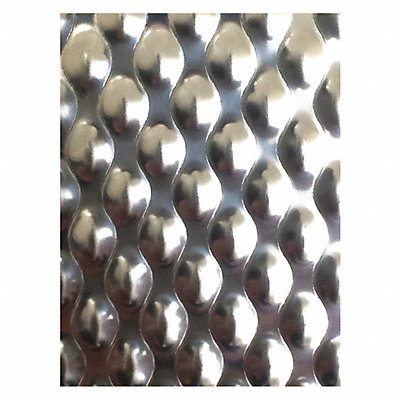 GRAINGER 6OM304422Gx48x96 Silver SS Sheet Rectangle 48in Overall W