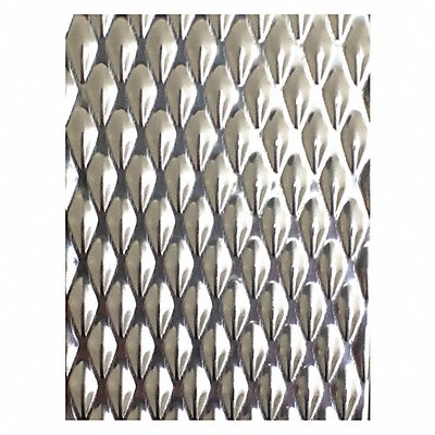 GRAINGER 7GM304420Gx24x24 Silver SS Sheet Square 24 in Overall W