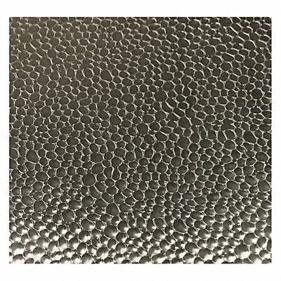 GRAINGER Hammertone304424Gx48x96 Silver SS Sheet Rectangle 48in Overall W