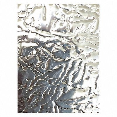 GRAINGER Leathergrain304416Gx24x24 Silver SS Sheet Square 24 in Overall W