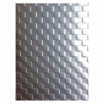 GRAINGER Squares304BA16Gx48x48 Silver SS Sheet Square 48 in Overall W