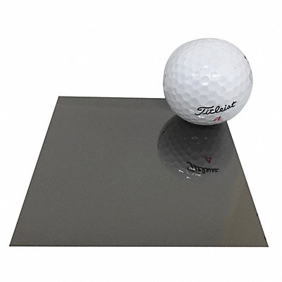 GRAINGER T22OnyxBlackMirror20Gx48x48 Colored SS Sheet Square 48 in Overall W