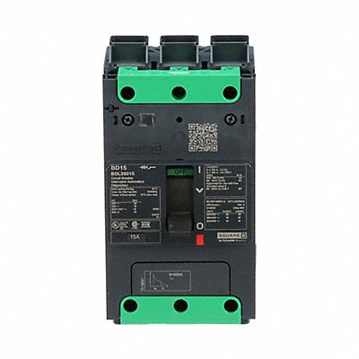 SQUARE D BDL36015 Circuit Breaker 15A 3P 525VAC BDL